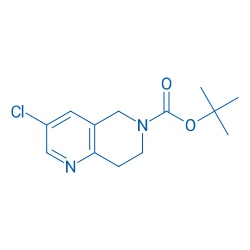 tert-Butyl 3-chloro-7,8-dihydro-1,6-naphthyridine-6(5H)-carboxylate 250mg