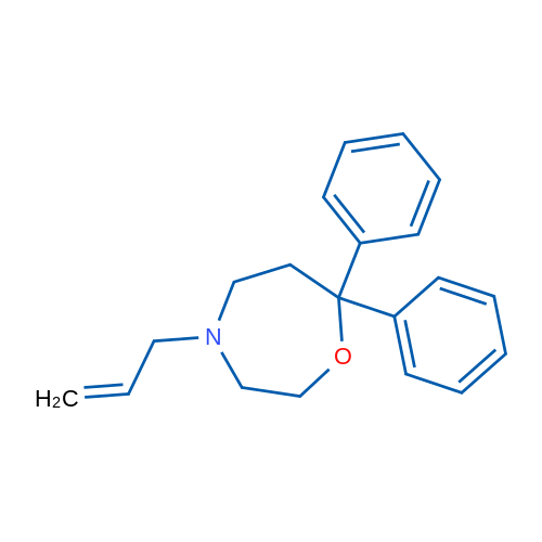 4-Allyl-7,7-diphenyl-1,4-oxazepane 1g