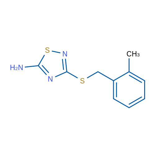 3-((2-Methylbenzyl)thio)-1,2,4-thiadiazol-5-amine 5g