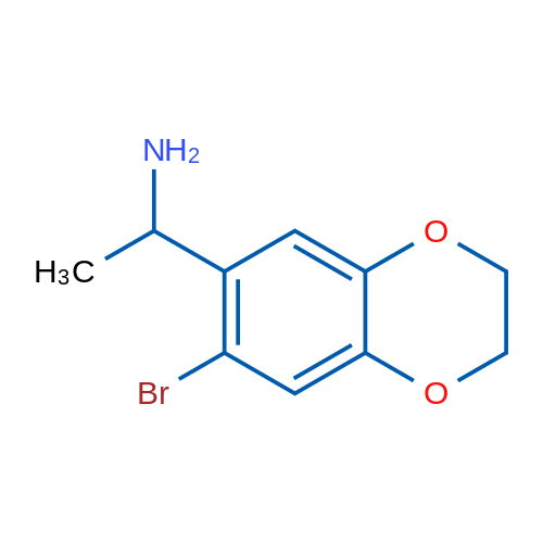 1-(7-Bromo-2,3-dihydro-1,4-benzodioxin-6-yl)ethan-1-amine 1g