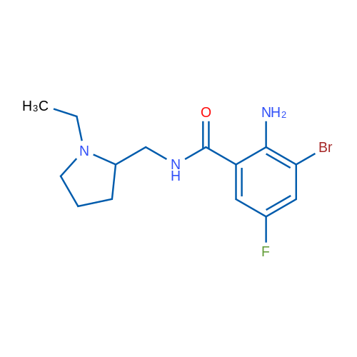 2-Amino-3-bromo-N-((1-ethylpyrrolidin-2-yl)methyl)-5-fluorobenzamide 1g