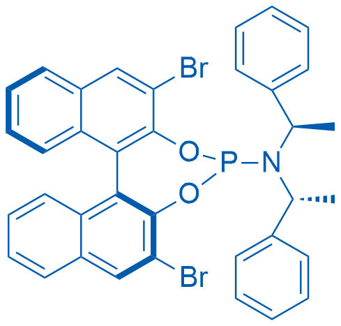 (11BS)-2,6-dibromo-N,N-bis((R)-1-phenylethyl)dinaphtho[2,1-d:1',2'-f][1,3,2]dioxaphosphepin-4-amine 100mg