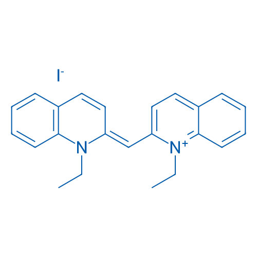 (E)-1-Ethyl-2-((1-ethylquinolin-2(1H)-ylidene)methyl)quinolin-1-ium iodide 1g
