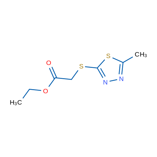 Ethyl 2-((5-methyl-1,3,4-thiadiazol-2-yl)thio)acetate 1g