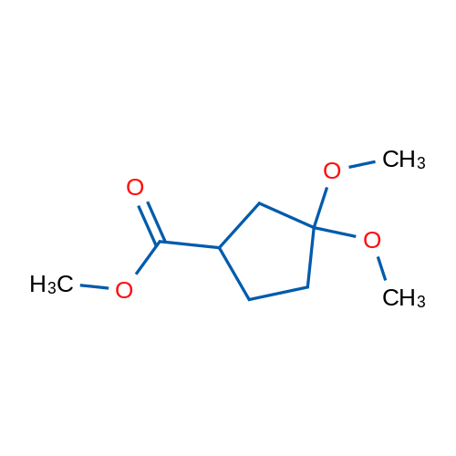 Methyl 3,3-dimethoxycyclopentanecarboxylate 1g