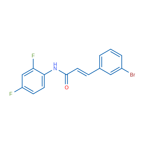 (2E)-3-(3-Bromophenyl)-N-(2,4-difluorophenyl)prop-2-enamide 1g