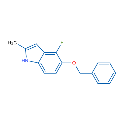 5-(Benzyloxy)-4-fluoro-2-methyl-1H-indole 250mg