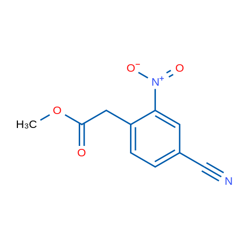 Methyl 2-(4-cyano-2-nitrophenyl)acetate 1g