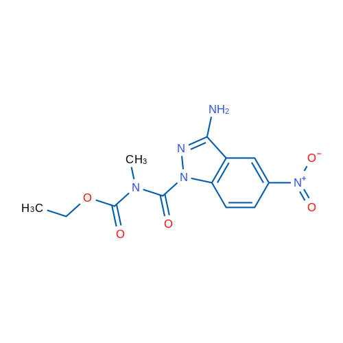 Ethyl (3-amino-5-nitro-1H-indazole-1-carbonyl)(methyl)carbamate 1g
