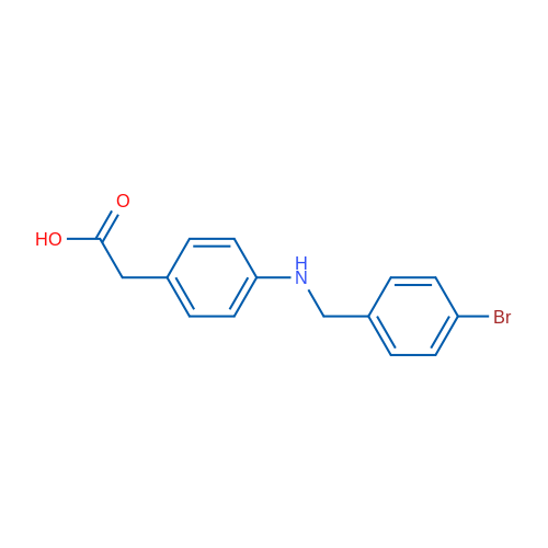 2-(4-((4-Bromobenzyl)amino)phenyl)acetic acid 1g