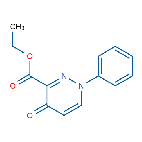 Ethyl 4-oxo-1-phenyl-1,4-dihydropyridazine-3-carboxylate 1g