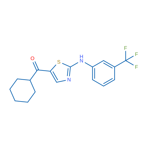 Cyclohexyl(2-((3-(trifluoromethyl)phenyl)amino)thiazol-5-yl)methanone 1g
