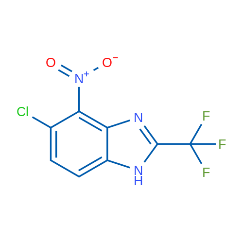 5-Chloro-4-nitro-2-(trifluoromethyl)-1H-benzo[d]imidazole 1g