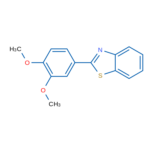 2-(3,4-Dimethoxyphenyl)benzo[d]thiazole 1g