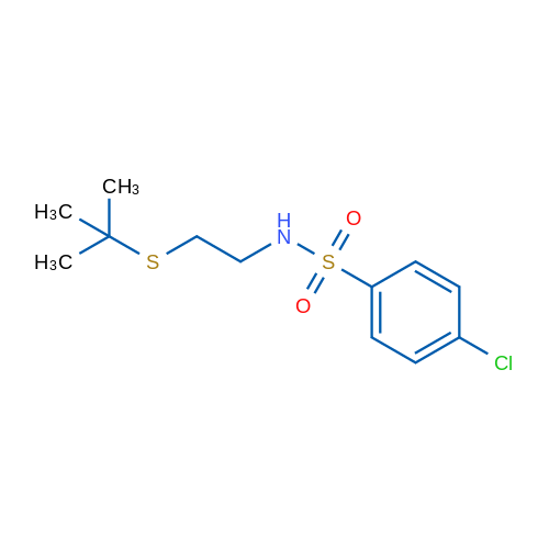 N-[2-(tert-Butylsulfanyl)ethyl]-4-chlorobenzene-1-sulfonamide 1g