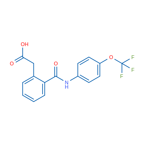 2-(2-{[4-(trifluoromethoxy)phenyl]carbamoyl}phenyl)acetic acid 1g