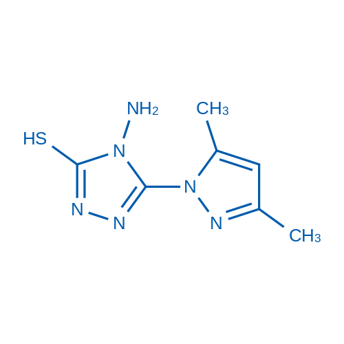 4-Amino-5-(3,5-dimethyl-1h-pyrazol-1-yl)-4h-1,2,4-triazole-3-thiol 50mg