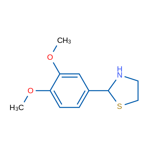 2-(3,4-Dimethoxyphenyl)thiazolidine 1g