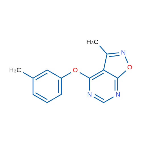 3-Methyl-4-(3-methylphenoxy)-[1,2]oxazolo[5,4-d]pyrimidine 1g