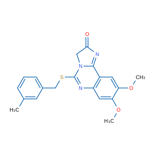 8,9-Dimethoxy-5-{[(3-methylphenyl)methyl]sulfanyl}-2H,3H-imidazo[1,2-c]quinazolin-2-one 1g
