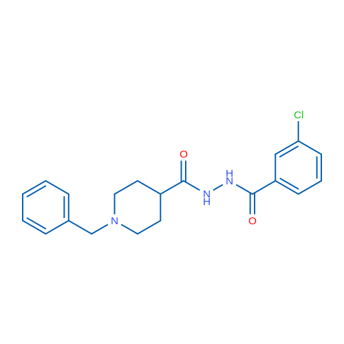 N'-(1-Benzylpiperidine-4-carbonyl)-3-chlorobenzohydrazide 1g