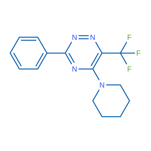 3-Phenyl-5-(piperidin-1-yl)-6-(trifluoromethyl)-1,2,4-triazine 1g
