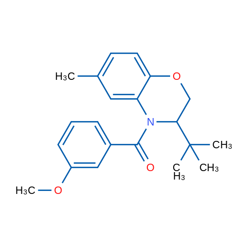 3-tert-Butyl-4-(3-methoxybenzoyl)-6-methyl-3,4-dihydro-2H-1,4-benzoxazine 1g