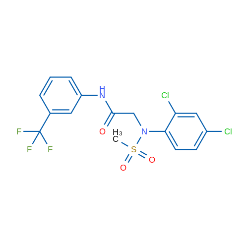2-[N-(2,4-Dichlorophenyl)methanesulfonamido]-N-[3-(trifluoromethyl)phenyl]acetamide 1g