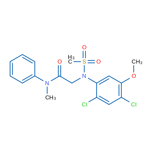 2-[N-(2,4-Dichloro-5-methoxyphenyl)methanesulfonamido]-N-methyl-N-phenylacetamide 1g
