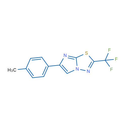 6-(p-Tolyl)-2-(trifluoromethyl)imidazo[2,1-b][1,3,4]thiadiazole 1g
