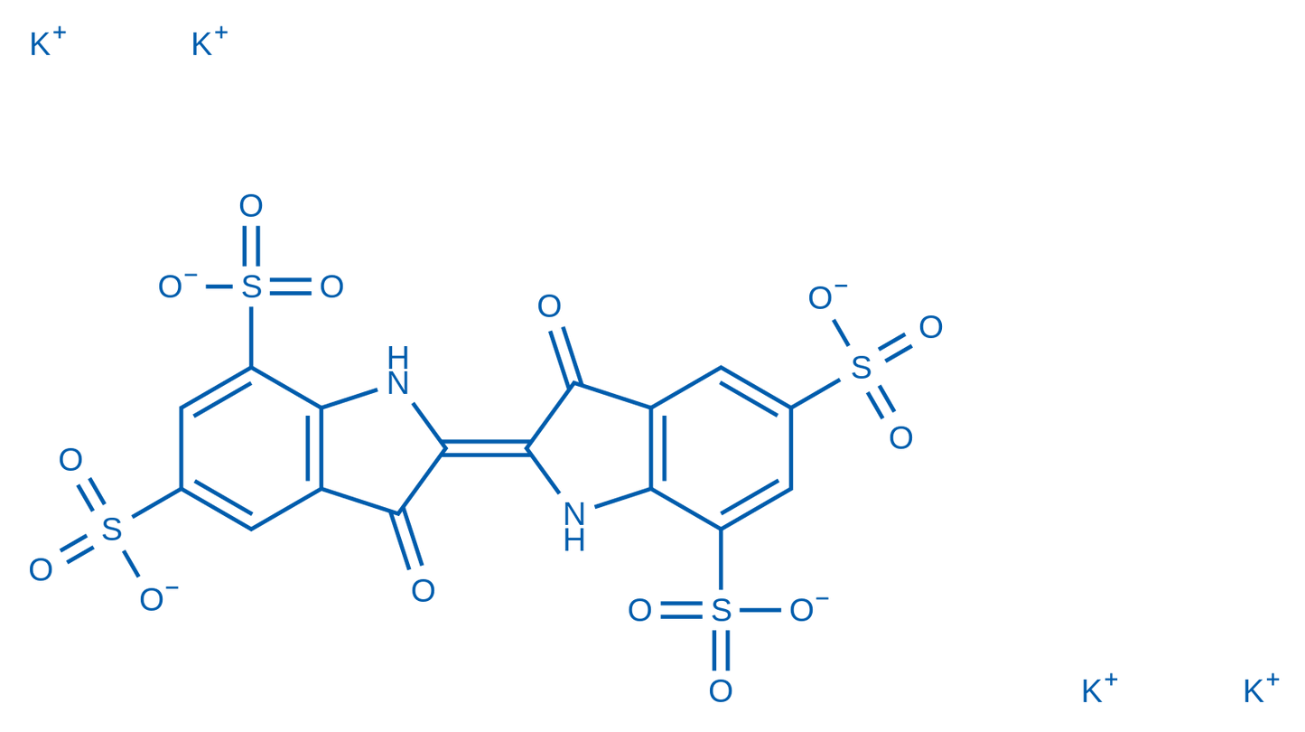 Potassium 3,3'-dioxo-[2,2'-biindolinylidene]-5,5',7,7'-tetrasulfonate 250mg