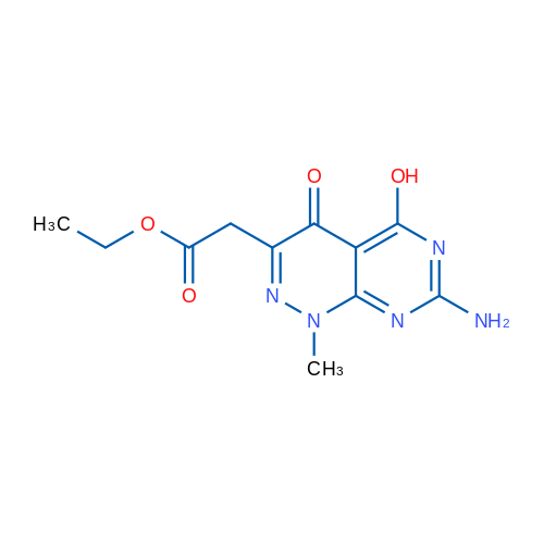 EThyl 2-(7-amino-1,4-dihydro-5-hydroxy-1-methyl-4-oxopyrimido[4,5-c]pyridazin-3-yl)acetate 100mg