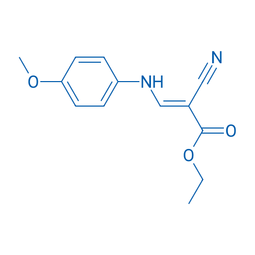 2-Propenoic acid, 2-cyano-3-[(4-methoxyphenyl)amino]-, ethyl ester 250mg