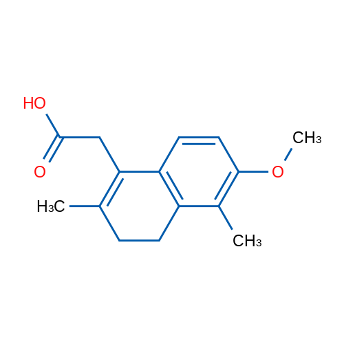 2-(6-Methoxy-2,5-dimethyl-3,4-dihydronaphthalen-1-yl)acetic acid 1g