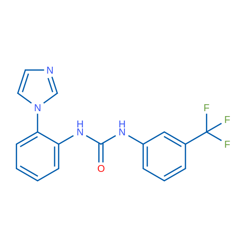 3-[2-(1H-Imidazol-1-yl)phenyl]-1-[3-(trifluoromethyl)phenyl]urea 1g