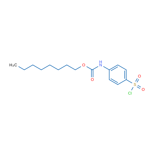 Octyl (4-(chlorosulfonyl)phenyl)carbamate 1g