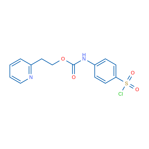 2-(Pyridin-2-yl)ethyl (4-(chlorosulfonyl)phenyl)carbamate 1g