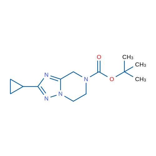 tert-Butyl 2-cyclopropyl-5,6-dihydro-[1,2,4]triazolo[1,5-a]pyrazine-7(8H)-carboxylate 1g