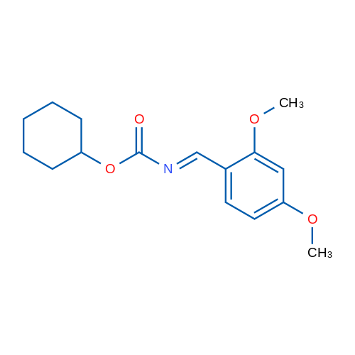 Cyclohexyl 2,4-dimethoxybenzylidenecarbamate 1g