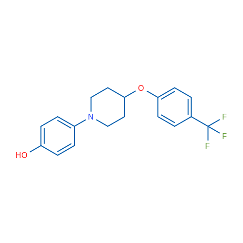 4-(4-(4-(Trifluoromethyl)phenoxy)piperidin-1-yl)phenol 1g
