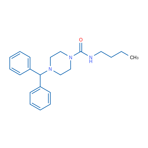 N-Butyl-4-(diphenylmethyl)piperazine-1-carboxamide 1g