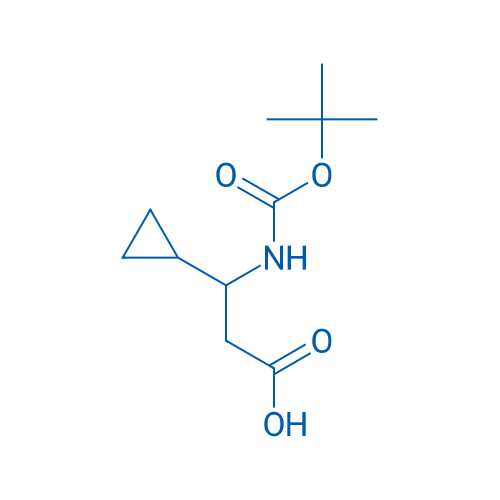 3-((tert-Butoxycarbonyl)amino)-3-cyclopropylpropanoic acid 250mg