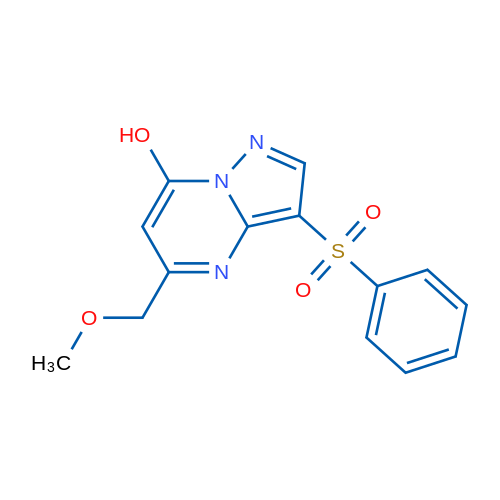 3-(Benzenesulfonyl)-5-(methoxymethyl)pyrazolo[1,5-a]pyrimidin-7-ol 1g