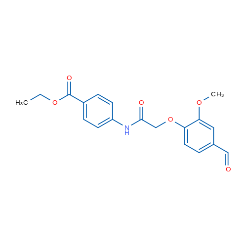 Ethyl 4-([(4-formyl-2-methoxyphenoxy)acetyl]amino)benzoate 1g