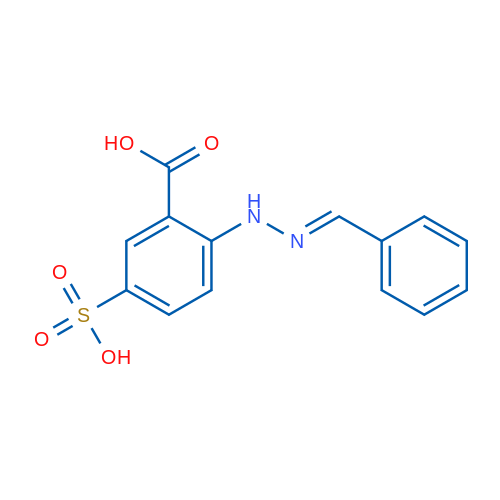 2-(2-Benzylidenehydrazinyl)-5-sulfobenzoic acid 1g