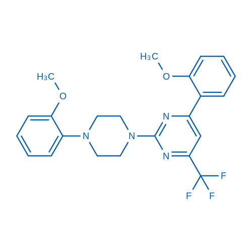 4-(2-Methoxyphenyl)-2-(4-(2-methoxyphenyl)piperazin-1-yl)-6-(trifluoromethyl)pyrimidine 100mg