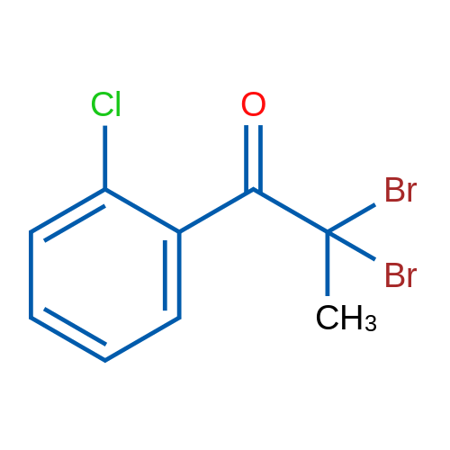 1-(O-chlorophenyl)-2,2-dibromo-1-propanone 1g