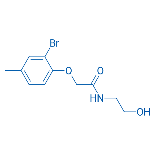 2-(2-Bromo-4-methylphenoxy)-N-(2-hydroxyethyl)acetamide 5g