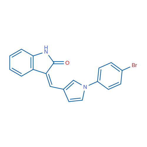 (3Z)-3-{[1-(4-bromophenyl)-1H-pyrrol-3-yl]methylidene}-2,3-dihydro-1H-indol-2-one 1g