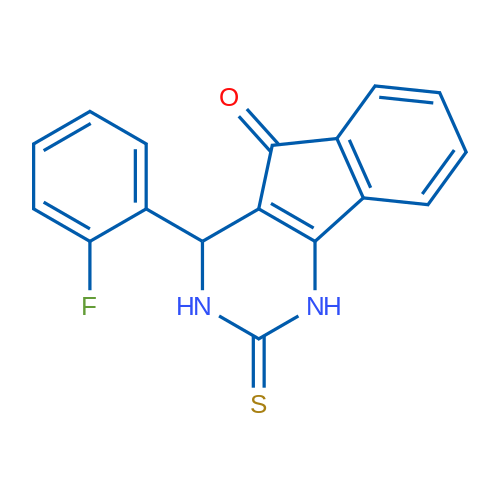 4-(2-Fluorophenyl)-2-sulfanylidene-1H,2H,3H,4H,5H-indeno[1,2-d]pyrimidin-5-one 1g